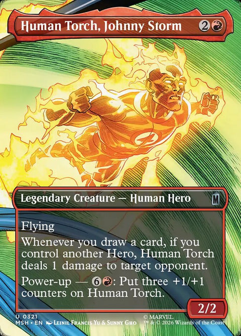 Human Torch, Johnny Storm (Foil)