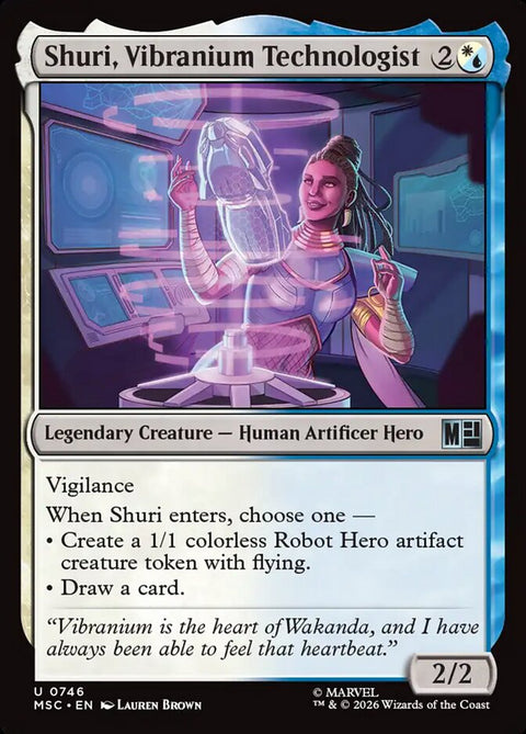 Shuri, Vibranium Technologist
