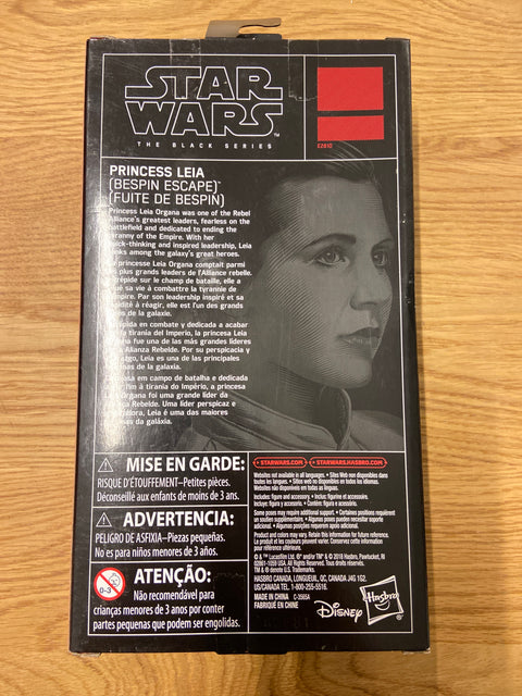 Star Wars: The Black Series - Princess Leia (Bespin Escape) (2018) Disney / Hasbro 6 in