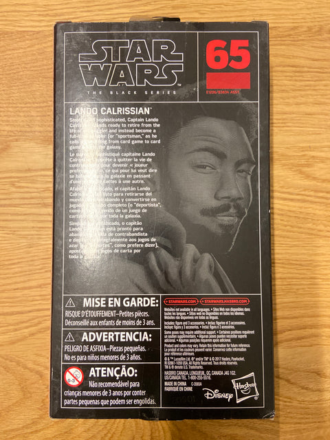 Star Wars: The Black Series - #65 Lando Calrissian (2017) Disney / Hasbro 6 in