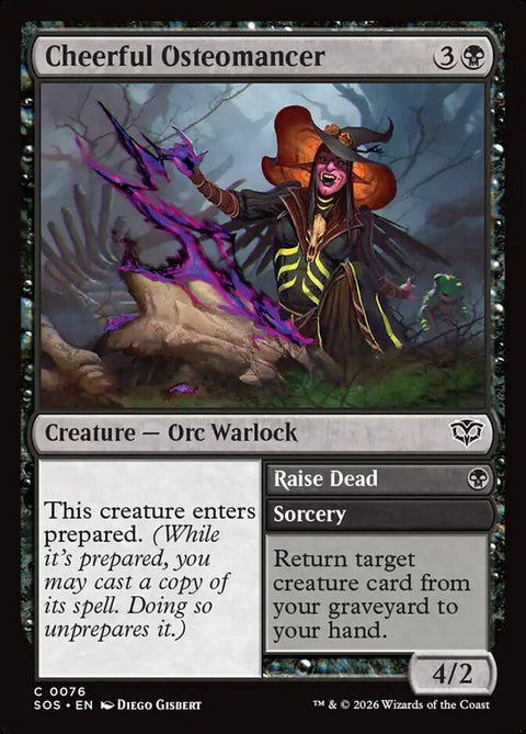 Cheerful Osteomancer // Raise Dead (Foil)
