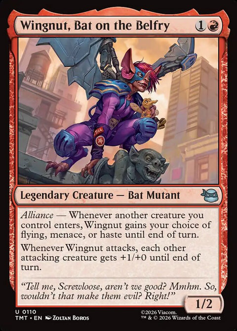 Wingnut, Bat on the Belfry