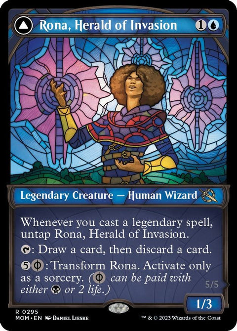 Rona, Herald of Invasion / Rona, Tolarian Obliterator | MOM | Foil