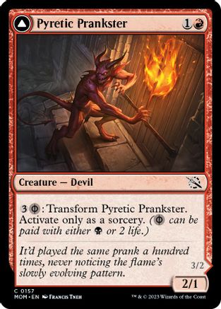 Pyretic Prankster / Glistening Goremonger | Foil | MOM