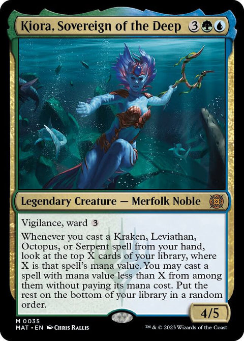 MTG | Kiora, Sovereign of the Deep | MAT | FOIL
