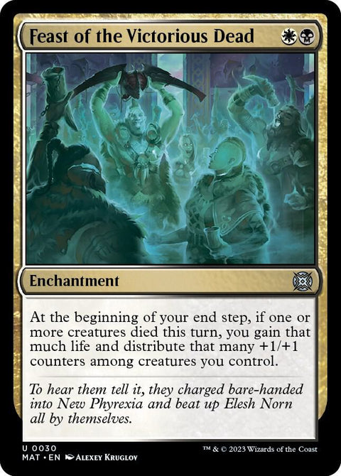 MTG | Feast of the Victorious Dead | MAT | FOIL
