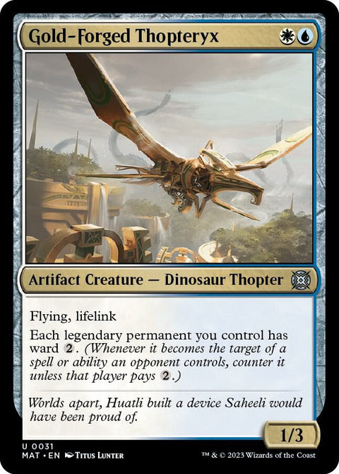MTG | Gold-Forged Thopteryx | MAT | FOIL