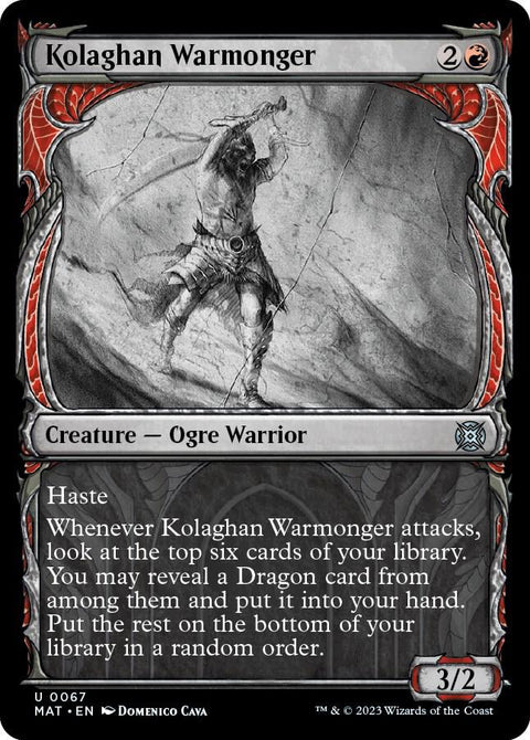 MTG | Kolaghan Warmonger | MAT