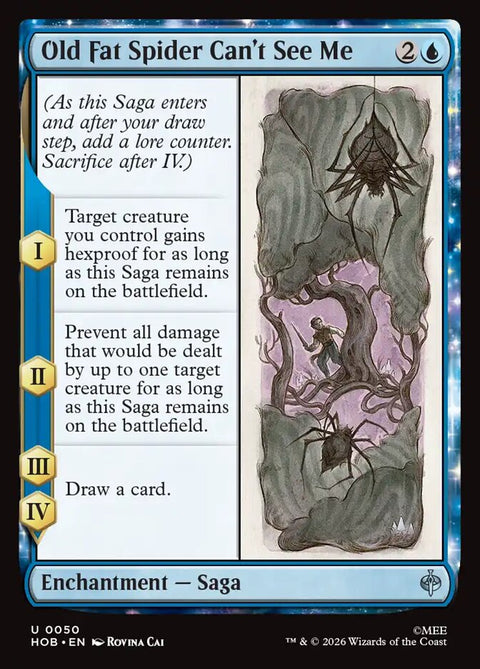 Old Fat Spider Can't See Me (Foil)