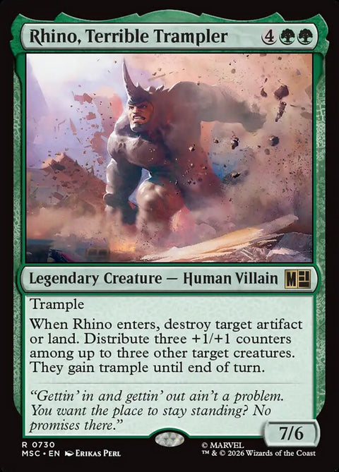 Rhino, Terrible Trampler (Foil)
