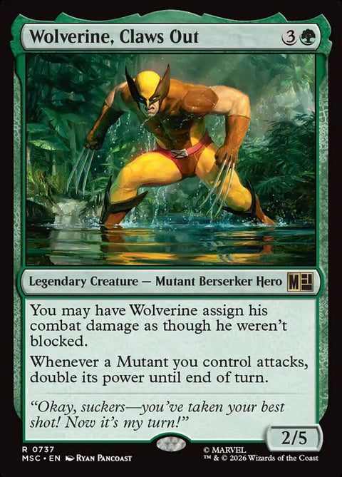 Wolverine, Claws Out (Foil)