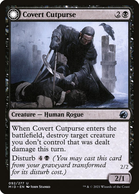 Covert Cutpurse // Covetous Geist (Foil)
