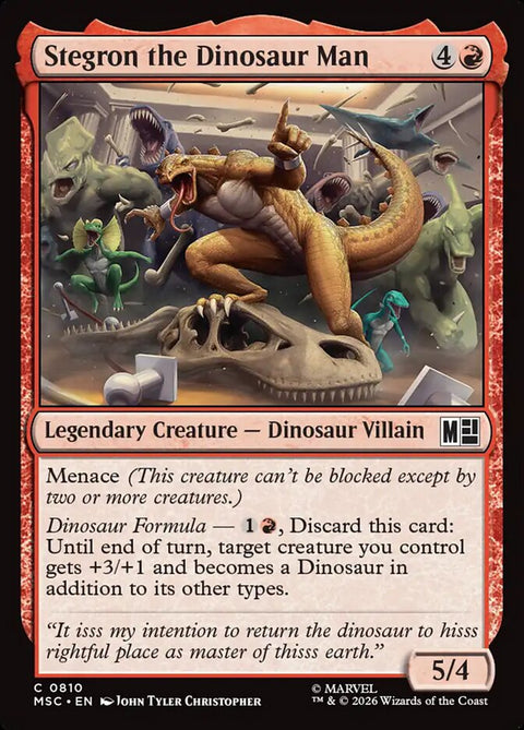 Stegron the Dinosaur Man (Foil)