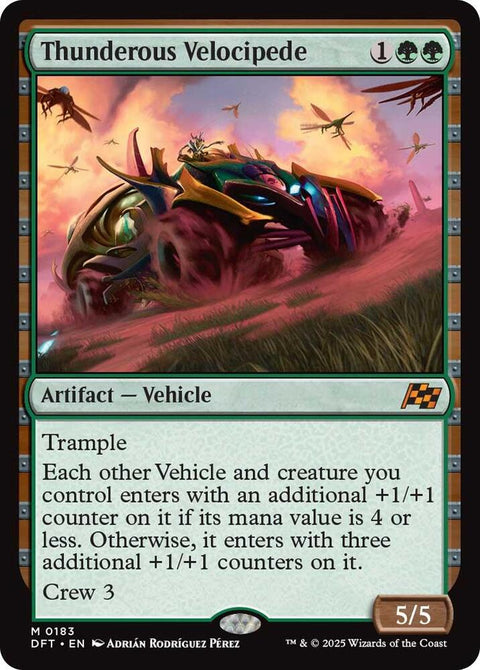 MTG | Thunderous Velocipede | DFT | FOIL