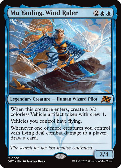 MTG | Mu Yanling, Wind Rider | DFT | FOIL