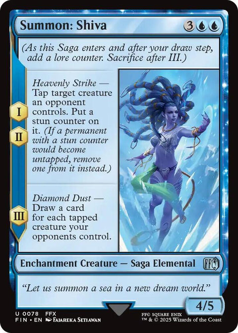 MTG | FOIL Summon: Shiva | Final Fantasy