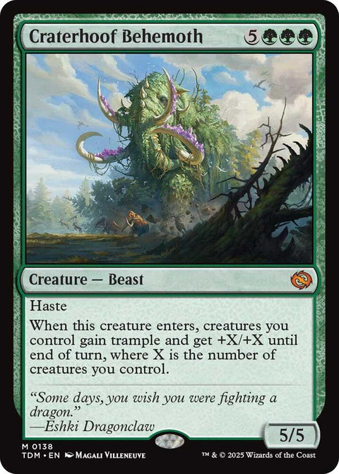 MTG | Craterhoof Behemoth | TDM | FOIL