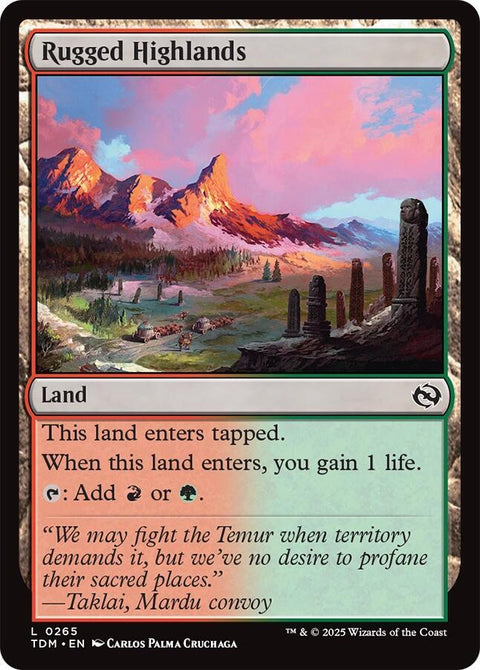 MTG | Rugged Highlands | TDM | FOIL
