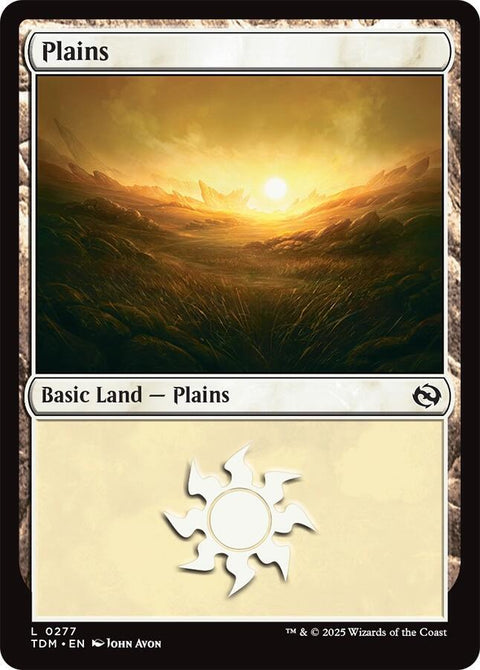 MTG | Plains | TDM | FOIL