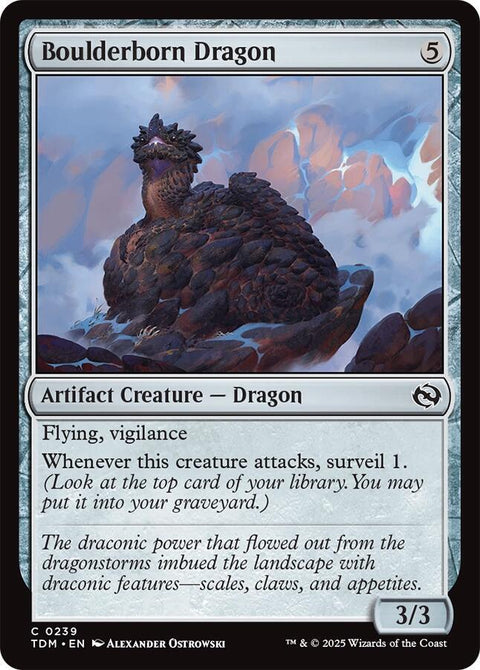 MTG | Boulderborn Dragon | TDM | FOIL