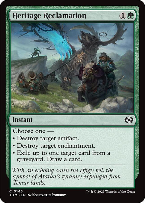 MTG | Heritage Reclamation | TDM | FOIL