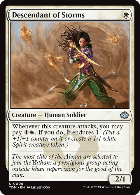 MTG | Descendant of Storms | TDM | FOIL
