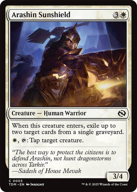 MTG | Arashin Sunshield | TDM | FOIL