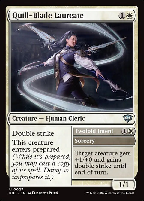 Quill-Blade Laureate // Twofold Intent