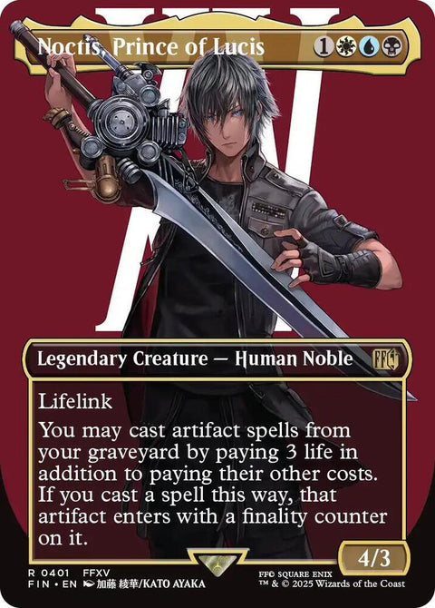MTG | FOIL Noctis, Prince of Lucis | Final Fantasy Collectors