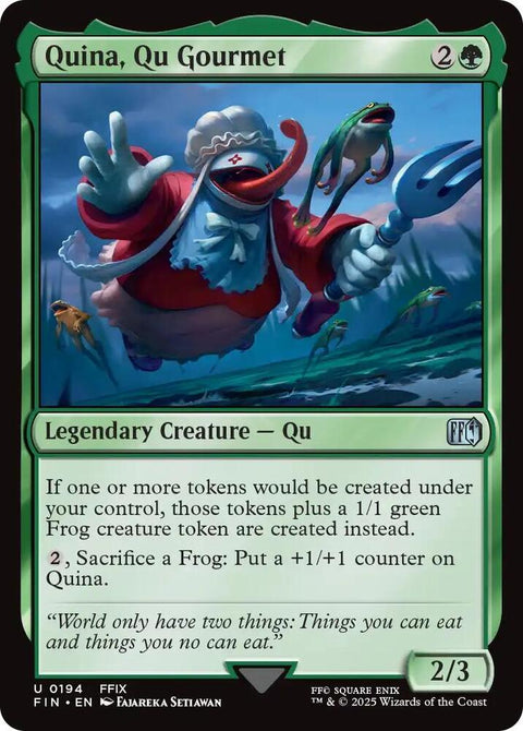 MTG | FOIL Quina, Qu Gourmet | Final Fantasy