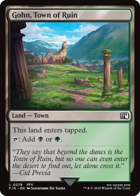 MTG | FOIL Gohn, Town of Ruin | Final Fantasy