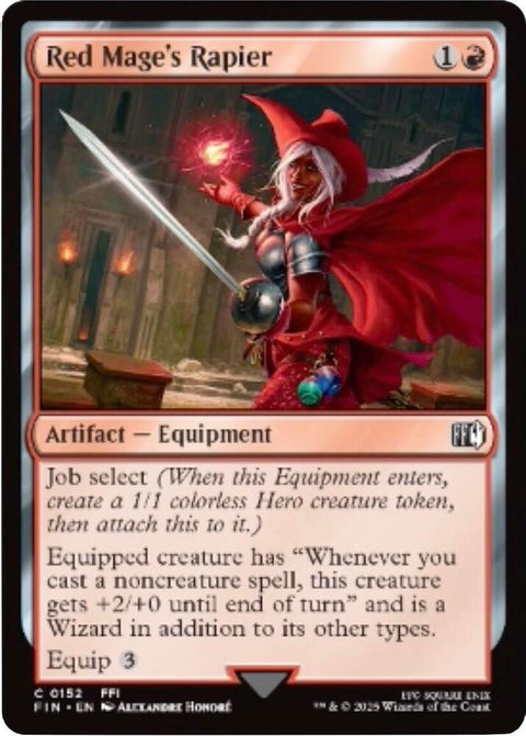 MTG | Red Mage's Rapier | Final Fantasy