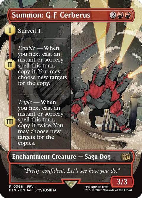 MTG | FOIL Summon: G.F. Cerberus | Final Fantasy Collectors