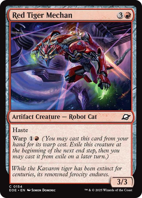MTG | Red Tiger Mechan | Edge of the Eternities