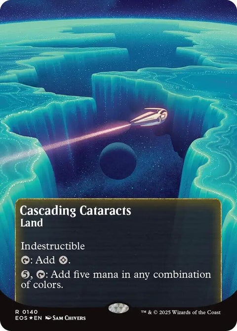 MTG | GALAXY FOIL Cascading Cataracts | Edge of the Eternities: Stellar Sights
