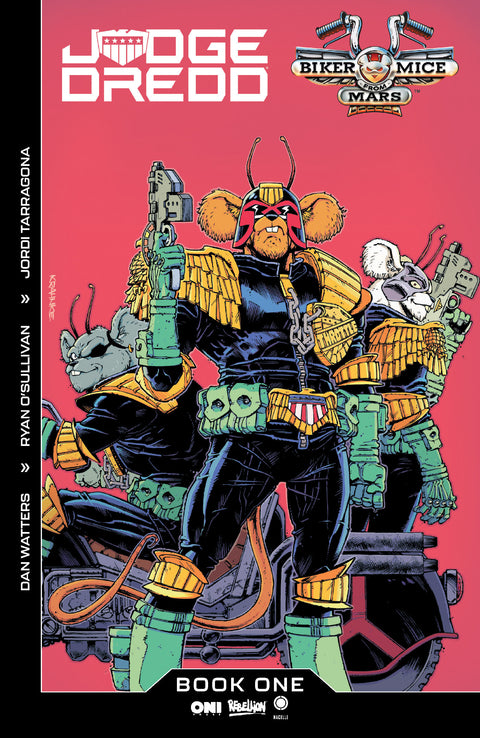 Judge Dredd/Biker Mice from Mars #1 Cover C Andrew Krahnke Var Oni Press Dan Watters Jordi Tarragona Andrew Krahnke