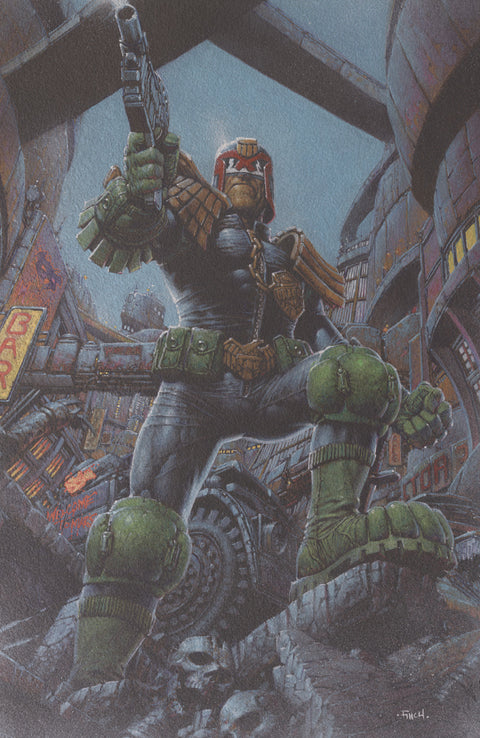 Judge Dredd/Biker Mice from Mars #1 Cover F David Finch Foil Var Oni Press Dan Watters Jordi Tarragona David Finch