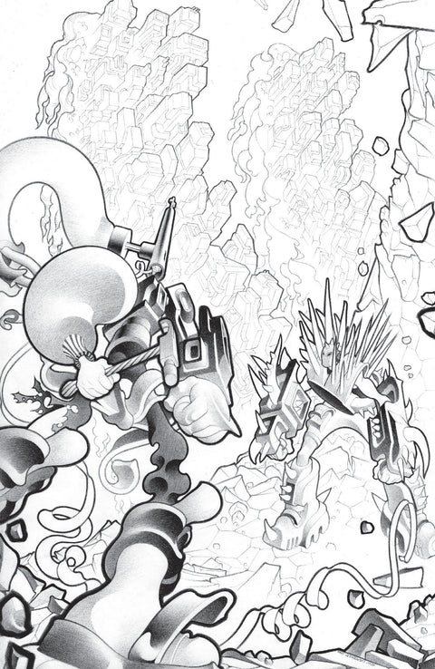 FACELESS AND THE FAMILY MAZE OF THE MECHANICAL ALIENS #2 CVR C INC 1:10 MATT LESNIEWSKI B&W VAR 1:10 Oni Press Matt Lesniewski Matt Lesniewski Matt Lesniewski