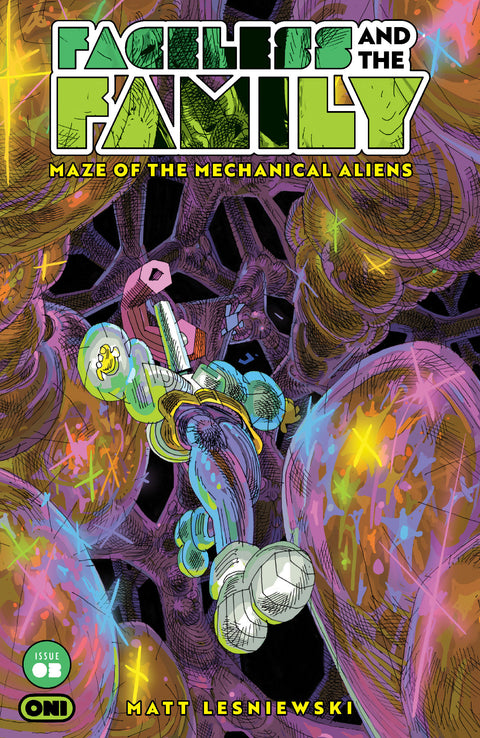 FACELESS AND THE FAMILY MAZE OF THE MECHANICAL ALIENS #3 CVR B EMIL ERNST VAR Oni Press Matt Lesniewski Matt Lesniewski Emil Ernst