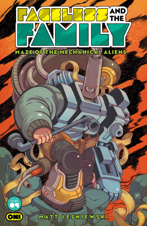 FACELESS AND THE FAMILY MAZE OF THE MECHANICAL ALIENS #4 CVR B BILLY FOWLER VAR Oni Press Matt Lesniewski Matt Lesniewski Billy Fowler