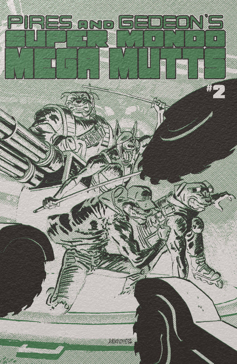 SUPER MONDO MEGA MUTTS #2 CVR E ALEX DIOTTO FOIL VAR Oni Press Curt Pires Juan Gedeon Alex Diotto