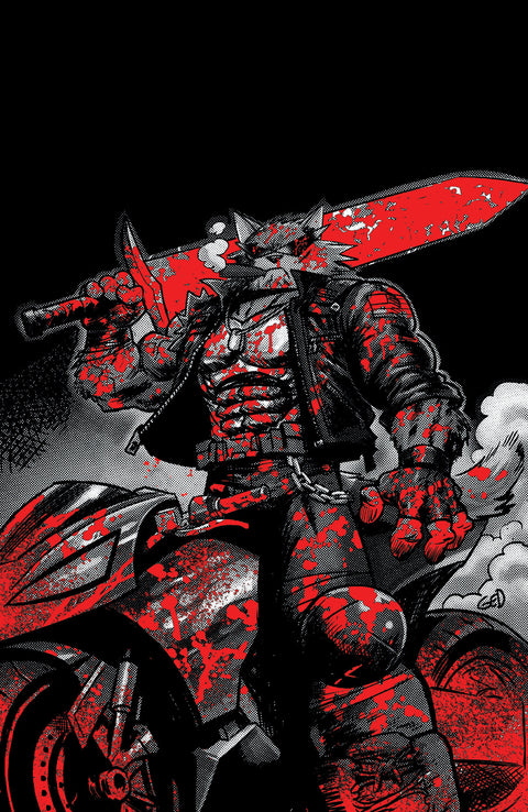 SUPER MONDO MEGA MUTTS #2 CVR H INC 1:50 JUAN GEDEON BLOODY B&W VAR 1:50 Oni Press Curt Pires Juan Gedeon Juan Gedeon