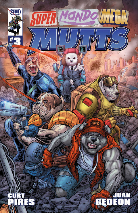 SUPER MONDO MEGA MUTTS #3 CVR C JUAN JOSE RYP VAR Oni Press Curt Pires Juan Gedeon Juan José Ryp
