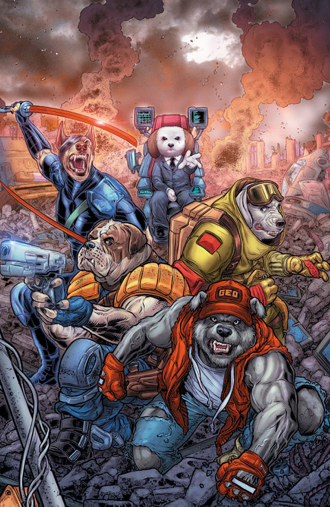 SUPER MONDO MEGA MUTTS #3 CVR E INC 1:20 JUAN JOSE RYP FULL ART VAR 1:20 Oni Press Curt Pires Juan Gedeon Juan José Ryp