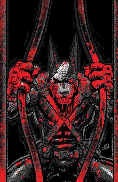 SUPER MONDO MEGA MUTTS #3 CVR F INC 1:50 JUAN GEDEON BLOODY B&W VAR 1:50 Oni Press Curt Pires Juan Gedeon Juan Gedeon