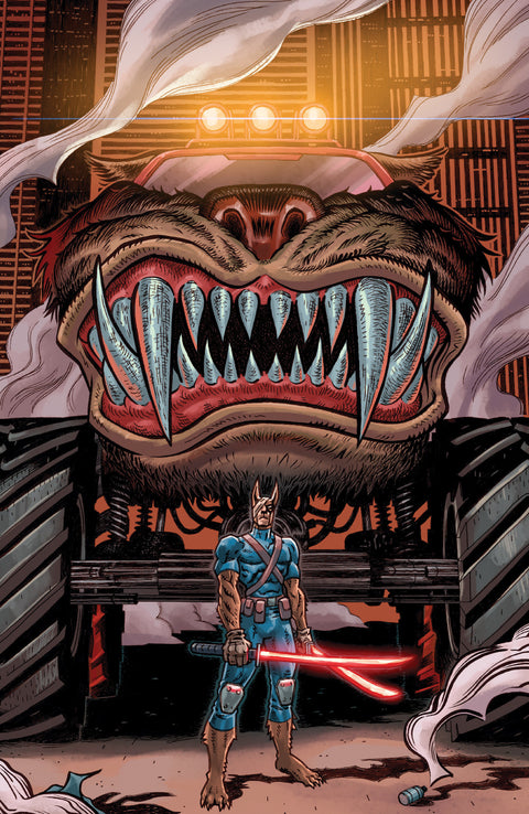 SUPER MONDO MEGA MUTTS #4 CVR E INC 1:20 DALTON ROSE FULL ART VAR 1:20 Oni Press Curt Pires Juan Gedeon Dalton Rose