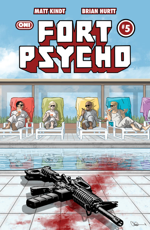 Fort Psycho #5 Cover C Charlie Adlard Var Oni Press Matt Kindt Brian Hurtt Charlie Adlard