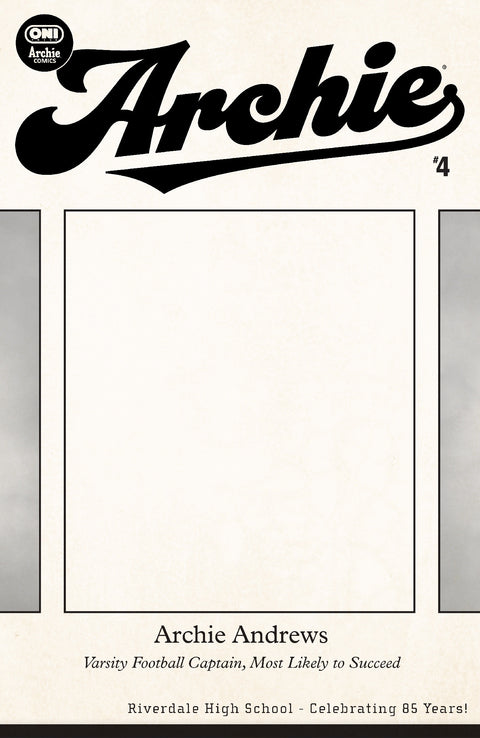 Archie #4 Cover F Riverdale Yearbook Blank Sketch Var Oni Press Ben H. Winters Fábio Moon