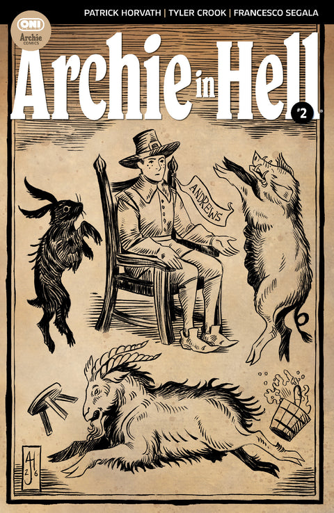 Archie in Hell #2 Cover D Abigail Harding 1:10 Var 1:10 Oni Press Patrick Horvath Tyler Crook Abigail Harding