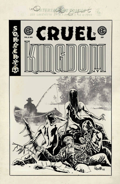 EC CRUEL KINGDOM 2 #1 CVR E INC 1:20 YANICK PAQUETTE B&W ARTIST EDITION VAR 1:20 Oni Press David M. Booher Ryan Kelly Yanick Paquette